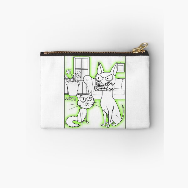 Item preview,  Crazy Dog And Mad Cat-Funny Angry Pet Line Art designed and sold by SiralyInk.
