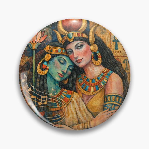 Item preview, Hathor Painting – Egyptian Goddess of Love and Beauty designed and sold by GalleryKauffeld.