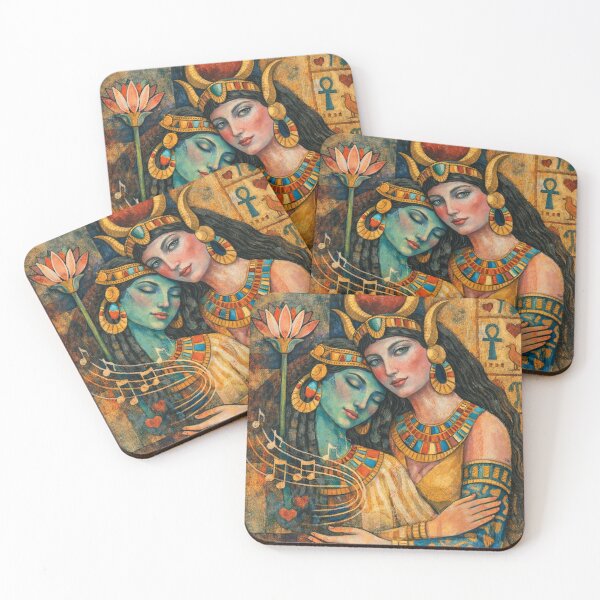 Item preview, Hathor Painting – Egyptian Goddess of Love and Beauty designed and sold by GalleryKauffeld.