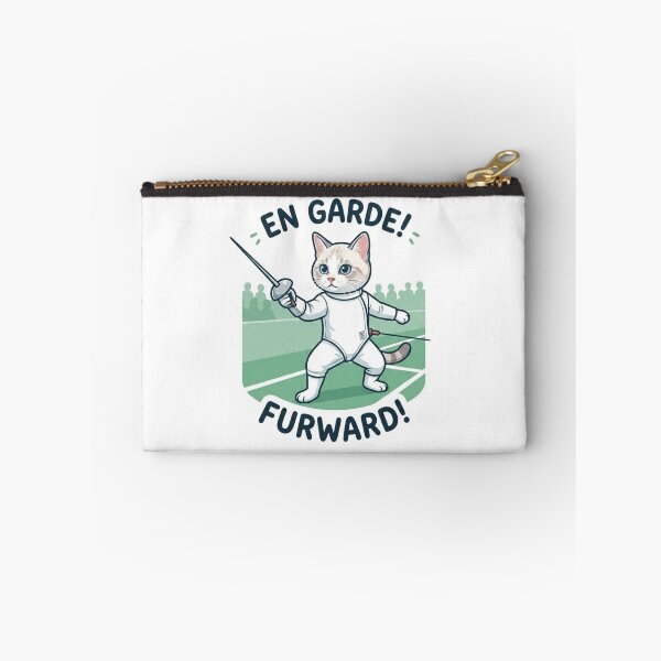 Item preview, En Garde Furward Cute Fencing Cat Fechter Kitty designed and sold by PetalsPaws.