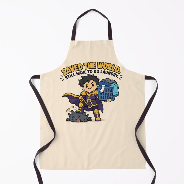 Item preview, Funny Gamer Gift Saved The World Still Have To Do Laundry Flat Illustration Shirt Hoodie Sticker designed and sold by Fanverse Merchandise.