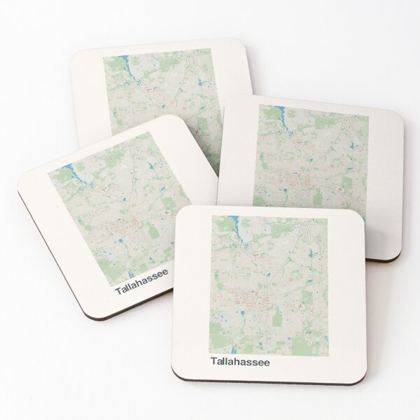 Item preview, Tallahassee Minimalistic Map Art designed and sold by MapsNerd.