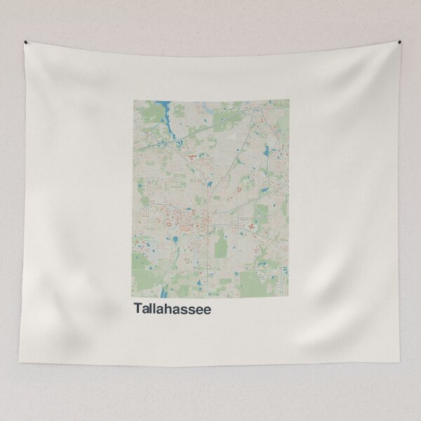 Item preview, Tallahassee Minimalistic Map Art designed and sold by MapsNerd.
