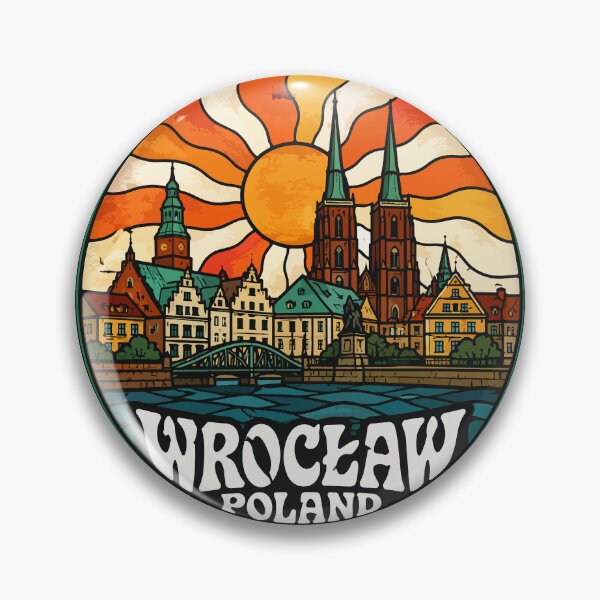 Item preview, Wroclaw City Poland Stained Glass Travel designed and sold by TomFrontierArt.