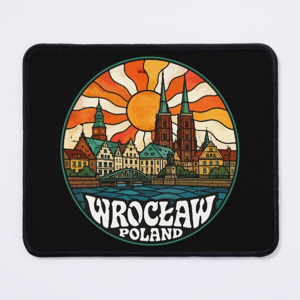 Item preview, Wroclaw City Poland Stained Glass Travel designed and sold by TomFrontierArt.