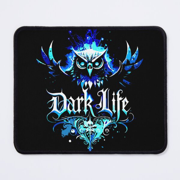 Item preview, Gothic Owl Graphic Tee – Dark Life Blue Nocturnal Art designed and sold by VikArtStudio.