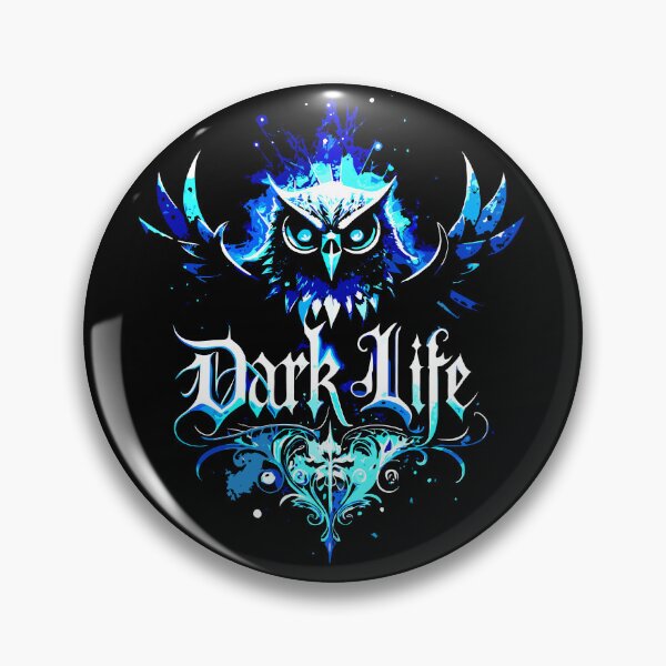 Item preview, Gothic Owl Graphic Tee – Dark Life Blue Nocturnal Art designed and sold by VikArtStudio.