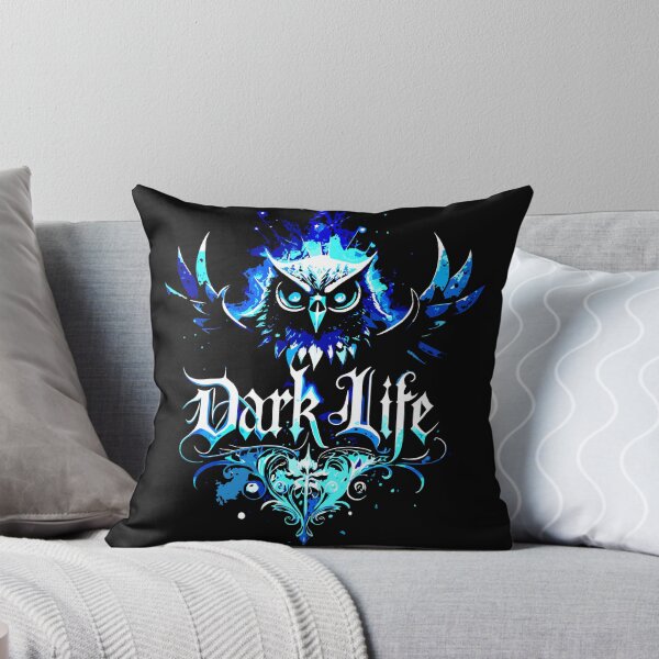 Item preview, Gothic Owl Graphic Tee – Dark Life Blue Nocturnal Art designed and sold by VikArtStudio.
