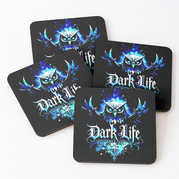Item preview, Gothic Owl Graphic Tee – Dark Life Blue Nocturnal Art designed and sold by VikArtStudio.