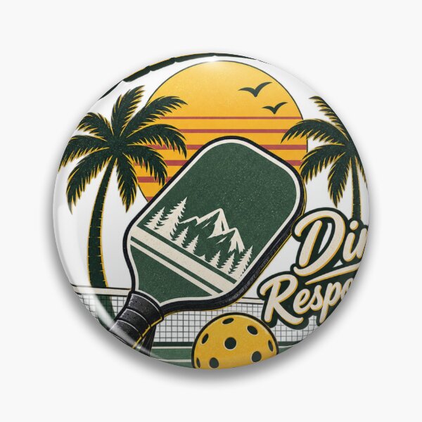 Item preview, Pickleball Dink Responsibly Vintage Sunset Retro Paddle Sports designed and sold by zhivago1980.