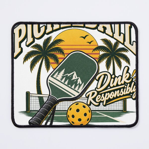 Item preview, Pickleball Dink Responsibly Vintage Sunset Retro Paddle Sports designed and sold by zhivago1980.
