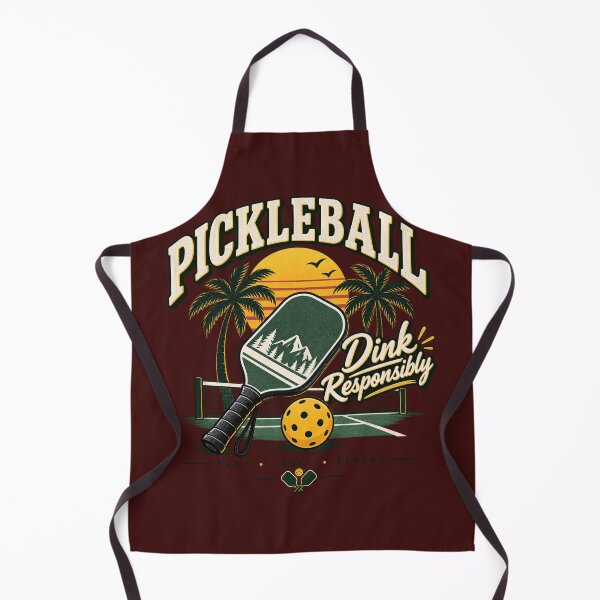 Item preview, Pickleball Dink Responsibly Vintage Sunset Retro Paddle Sports designed and sold by zhivago1980.