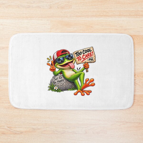 Item preview, Funny Cool Frog Sticker – Too Cool to Care Frog with Sunglasses designed and sold by ujjawal.