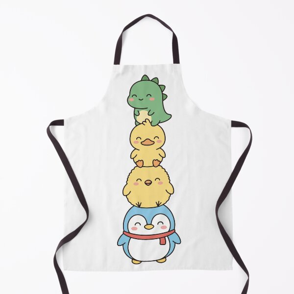Item preview, Kawaii Animal Stack – Cute Dinosaur Duck Chick & Penguin Tower designed and sold by AliveStyle.