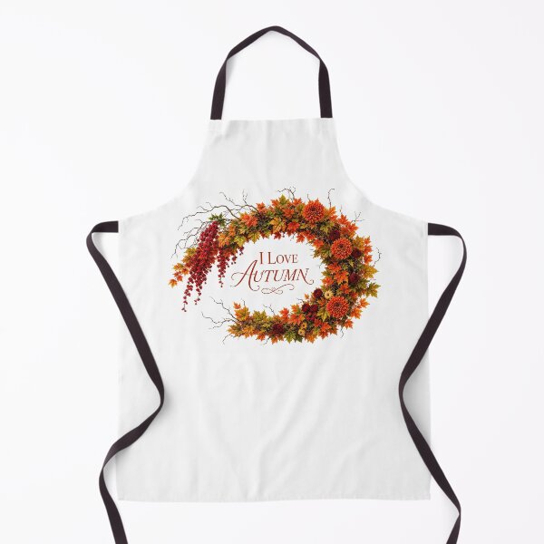 Item preview, I Love Autumn – Autumn Floral Wreath designed and sold by DansCreations42.
