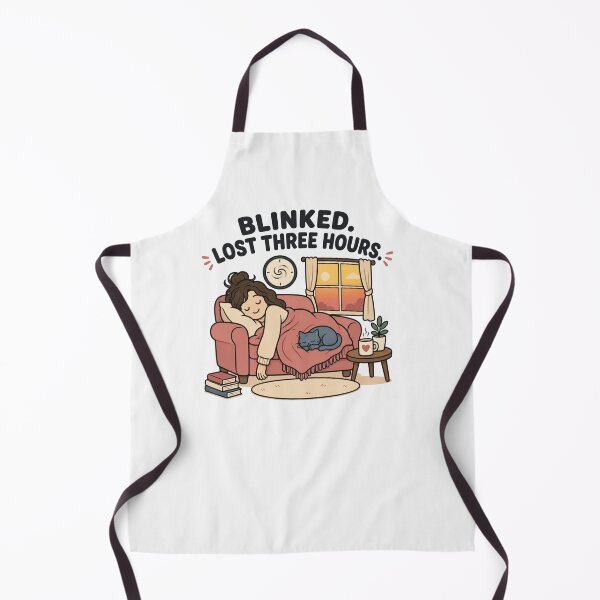 Item preview, Funny Napping Gift Blinked Lost Three Hours Flat Illustration Shirt Blanket Sticker Rest Lover designed and sold by Fanverse Merchandise.