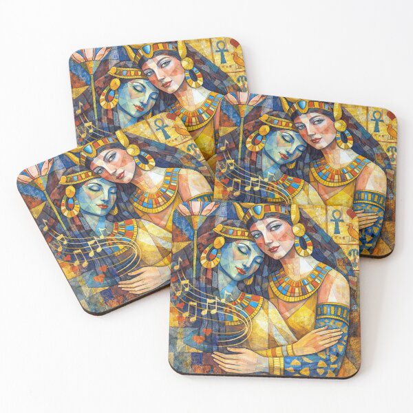 Item preview, Hathor Painting – Egyptian Goddess of Love and Beauty designed and sold by GalleryKauffeld.