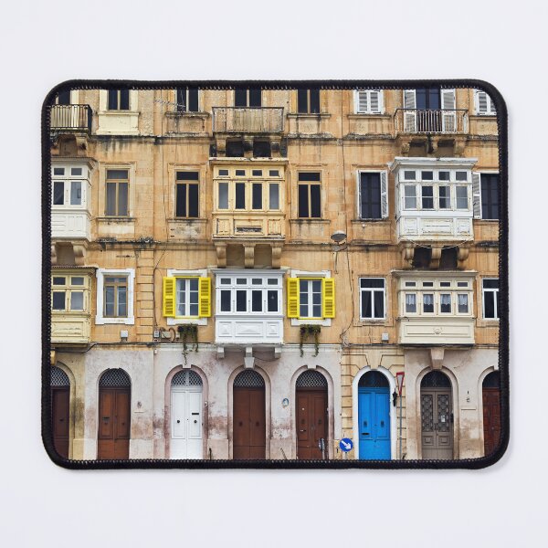 Item preview, Traditional Maltese facade with colorful wooden balconies and doors in Valletta, Malta designed and sold by goceris.