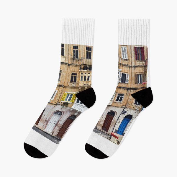 Item preview, Traditional Maltese facade with colorful wooden balconies and doors in Valletta, Malta designed and sold by goceris.