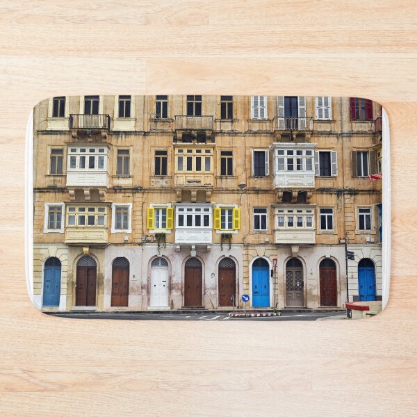 Item preview, Traditional Maltese facade with colorful wooden balconies and doors in Valletta, Malta designed and sold by goceris.