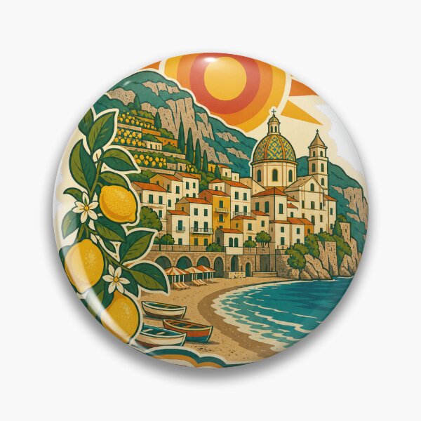 Item preview, Minori Italy Travel Souvenir - Retro Illustration designed and sold by VisualArtsOasis.