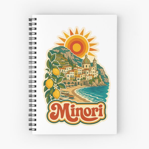 Item preview, Minori Italy Travel Souvenir - Retro Illustration designed and sold by VisualArtsOasis.