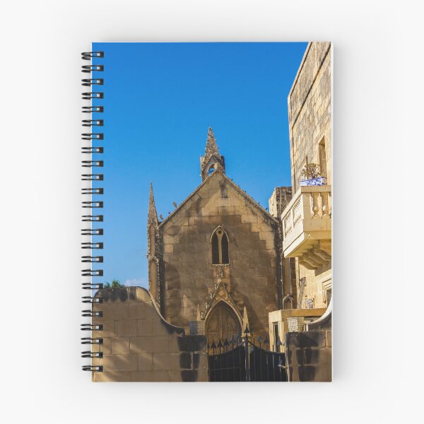 Item preview, Gothic Stone Church Facade With Blue Sky and Historic Architecture in Bright Day designed and sold by Nmallia.