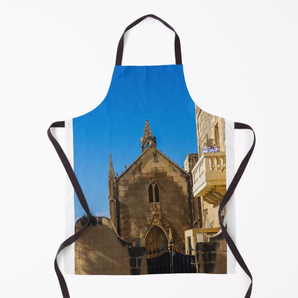 Item preview, Gothic Stone Church Facade With Blue Sky and Historic Architecture in Bright Day designed and sold by Nmallia.