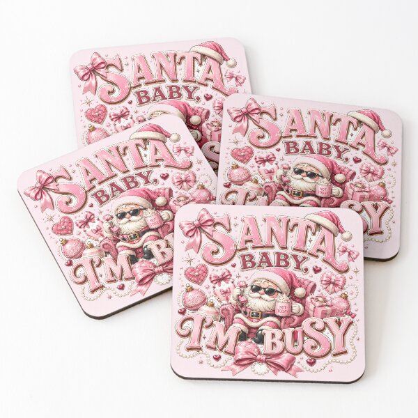 Item preview, Santa Baby, I'm Busy – Coquette Pink Christmas designed and sold by warlistop.