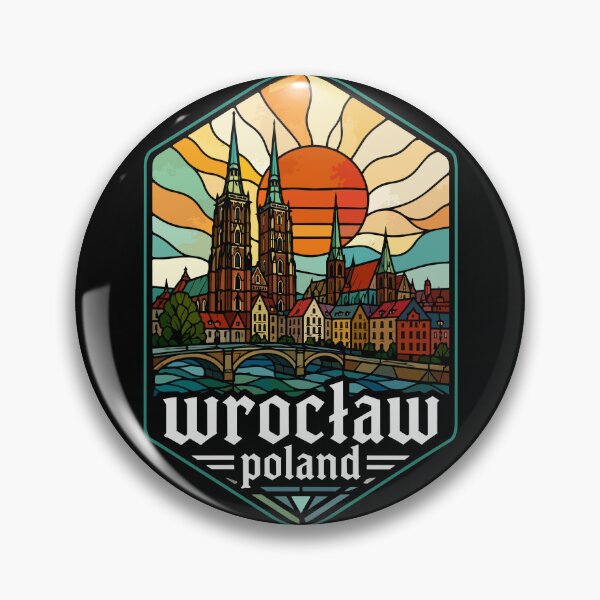 Item preview, Wroclaw City Poland Stained Glass Art Travel designed and sold by TomFrontierArt.