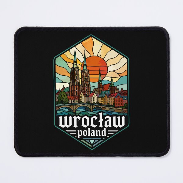 Item preview, Wroclaw City Poland Stained Glass Art Travel designed and sold by TomFrontierArt.