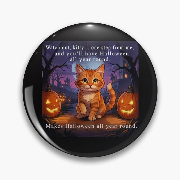 Item preview, Halloweenowy kotek ze śmiesznym tekstem na koszulkę. designed and sold by DarcPop.