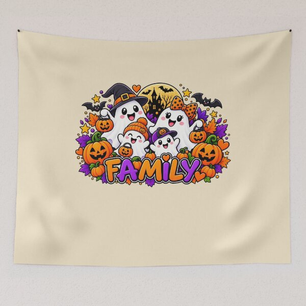 Item preview, Halloween Family Matching Gift Cute Ghost Family Style designed and sold by Corvoria.