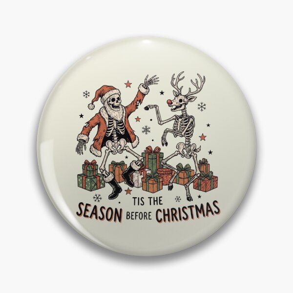 Item preview, Tis the Season Before Christmas Santa Reindeer Vintage Christmas  designed and sold by Milasneeze.