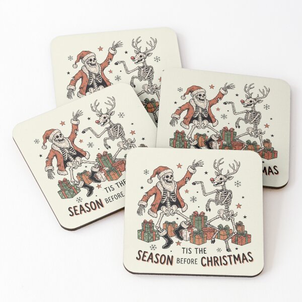 Item preview, Tis the Season Before Christmas Santa Reindeer Vintage Christmas  designed and sold by Milasneeze.