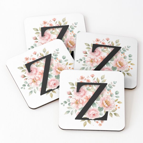 Item preview, Elegant Letter Z Floral Watercolor Monogram designed and sold by ITCHAWAWAA.