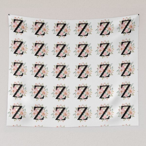 Item preview, Elegant Letter Z Floral Watercolor Monogram designed and sold by ITCHAWAWAA.