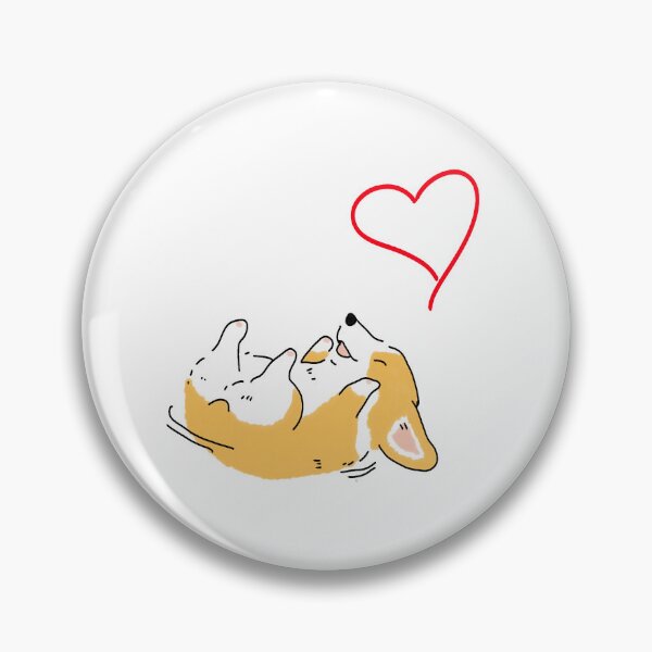 Item preview, Silly Corgi Belly Rub | Cute Dog Love Art designed and sold by Whimsy Moth .