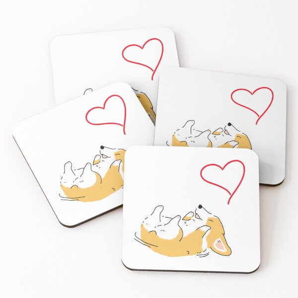 Item preview, Silly Corgi Belly Rub | Cute Dog Love Art designed and sold by Whimsy Moth .