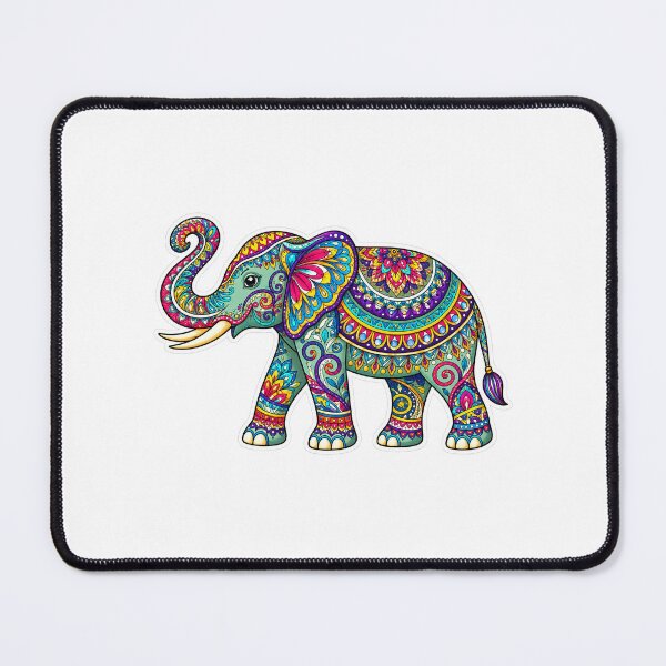Item preview, Colorful Bohemian Elephant Art designed and sold by PeanutGalSean.
