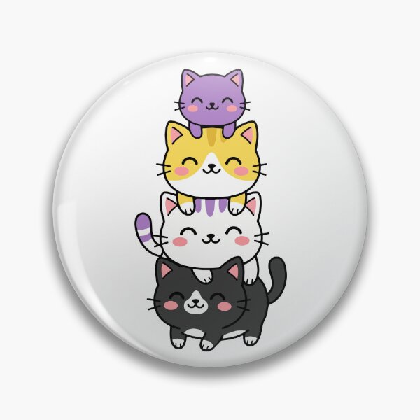 Item preview, Kawaii Cat Stack – Colorful Cute Kitty Collection designed and sold by AliveStyle.
