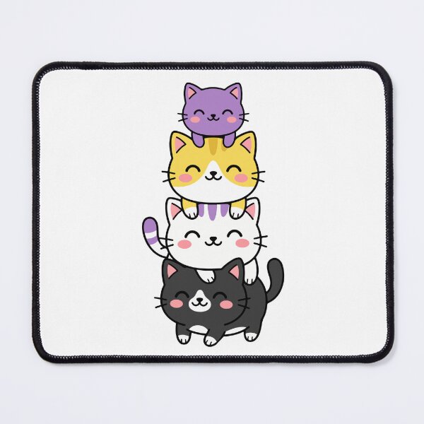 Item preview, Kawaii Cat Stack – Colorful Cute Kitty Collection designed and sold by AliveStyle.