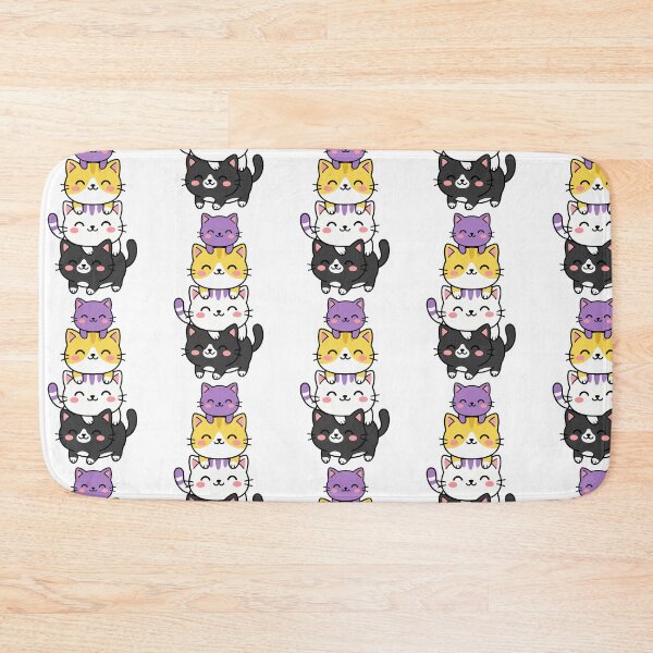 Item preview, Kawaii Cat Stack – Colorful Cute Kitty Collection designed and sold by AliveStyle.