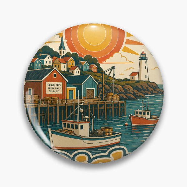 Item preview, Digby Canada Travel Souvenir - Retro Illustration designed and sold by VisualArtsOasis.