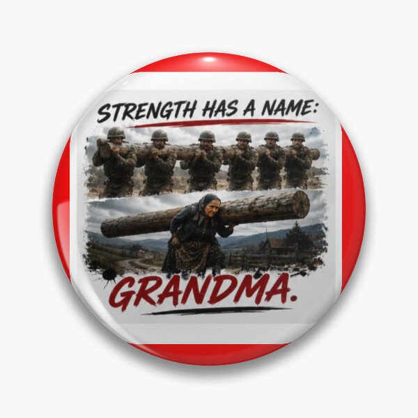 Item preview, Strength Has A Name Grandma Strong Woman Meme Sticker designed and sold by Scro-Ciob-Shop.