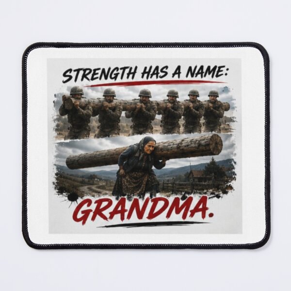 Item preview, Strength Has A Name Grandma Strong Woman Meme Sticker designed and sold by Scro-Ciob-Shop.