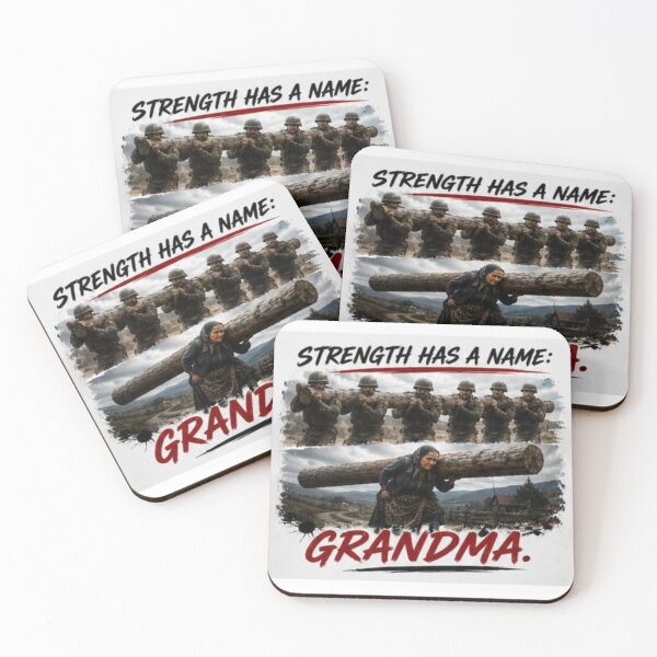 Item preview, Strength Has A Name Grandma Strong Woman Meme Sticker designed and sold by Scro-Ciob-Shop.