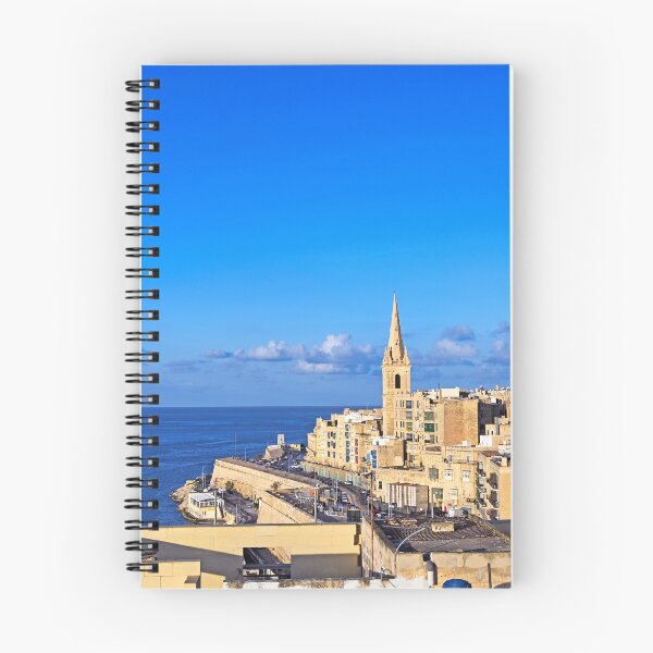 Item preview, Skyline of Valletta Malta featuring Basilica of Our Lady of Mount Carmel and St Paul’s Pro-Cathedral designed and sold by goceris.