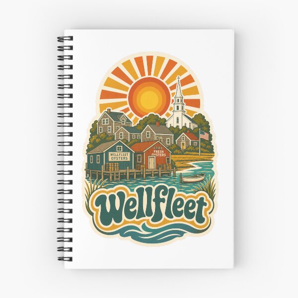 Item preview, Wellfleet USA Travel Souvenir - Retro Illustration designed and sold by VisualArtsOasis.