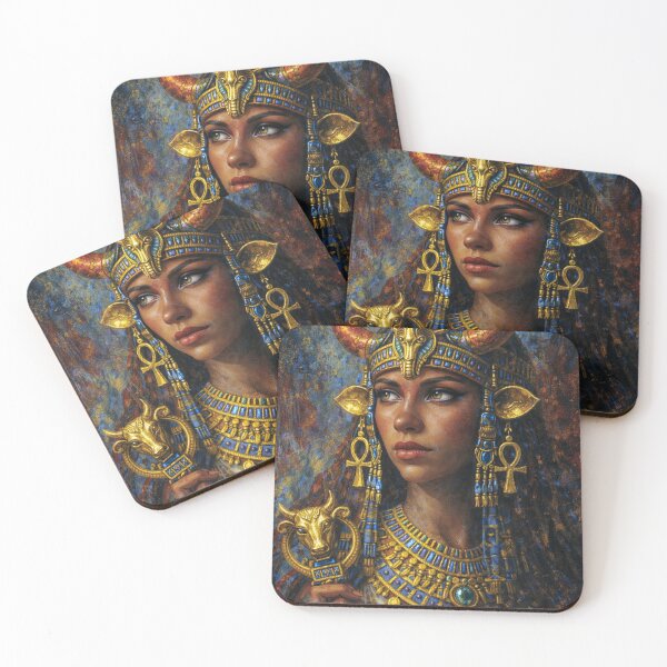 Item preview, Beautiful Hathor Painting – Egyptian Mythology and Divine Feminine Art designed and sold by GalleryKauffeld.